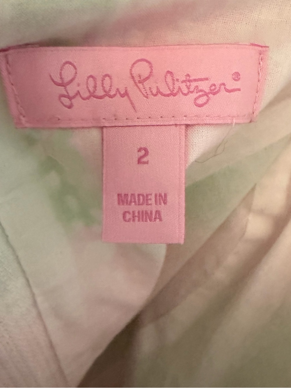 Lilly Pulitzer Cotton Pink & Green Floral Midi Dress - Picture 5 of 7